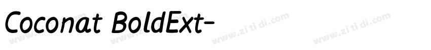 Coconat BoldExt字体转换